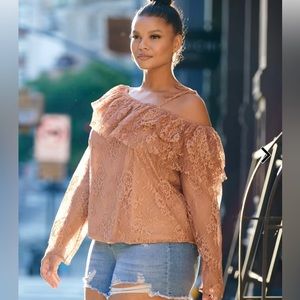 Off The Shoulder Lace Top